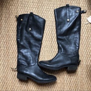 Sam Edelman Black Saddle Boots